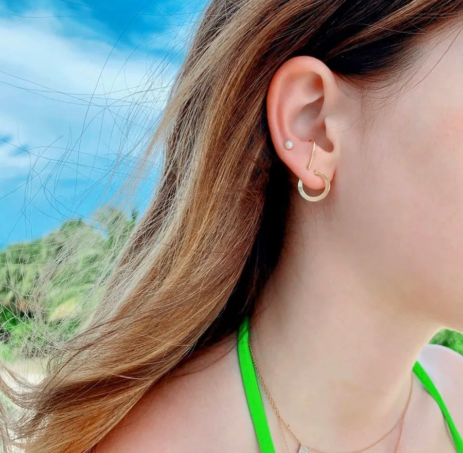 Audrey illusion earrings (gold or silver)