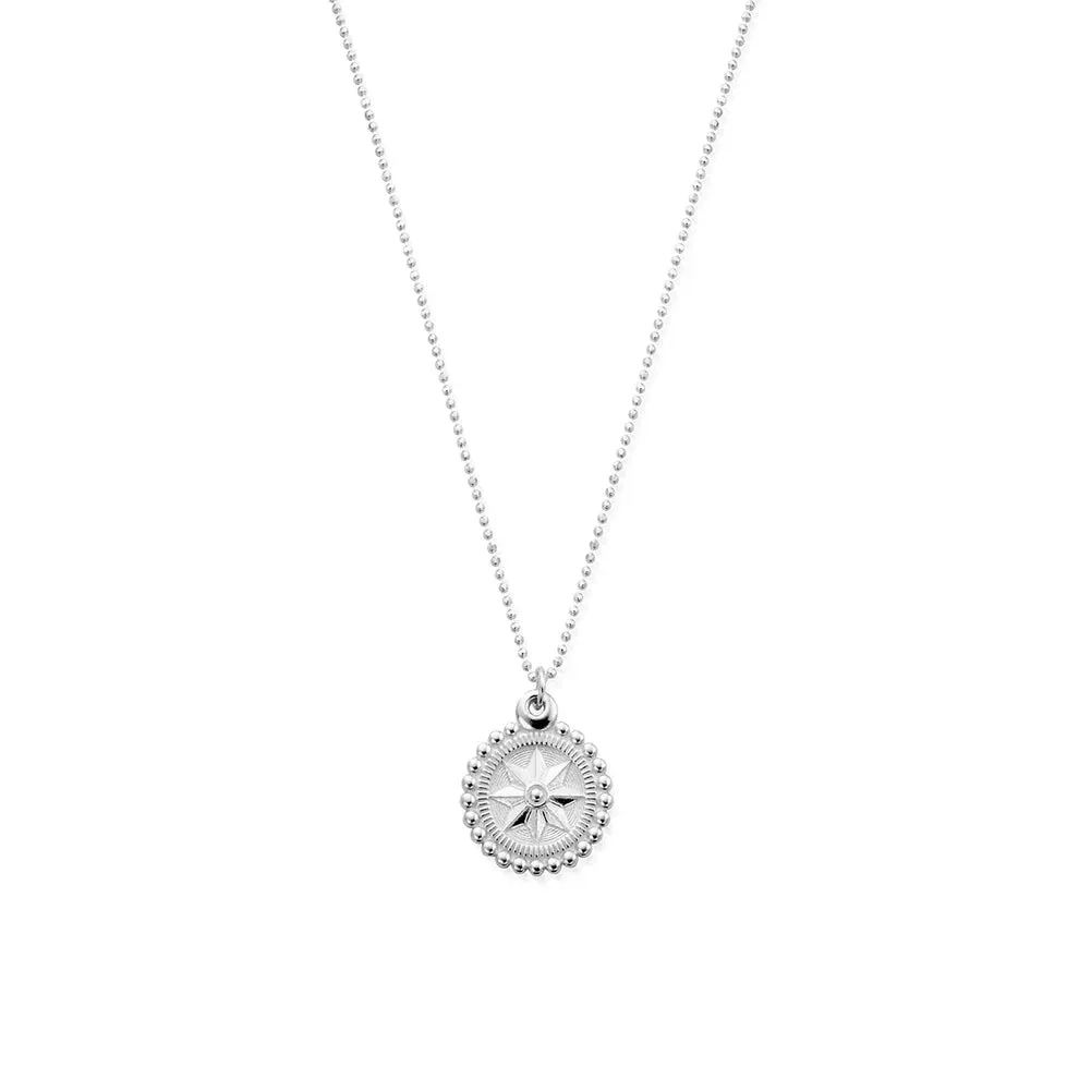 CHLOBO Diamond Cut Chain with Bobble Compass Pendant