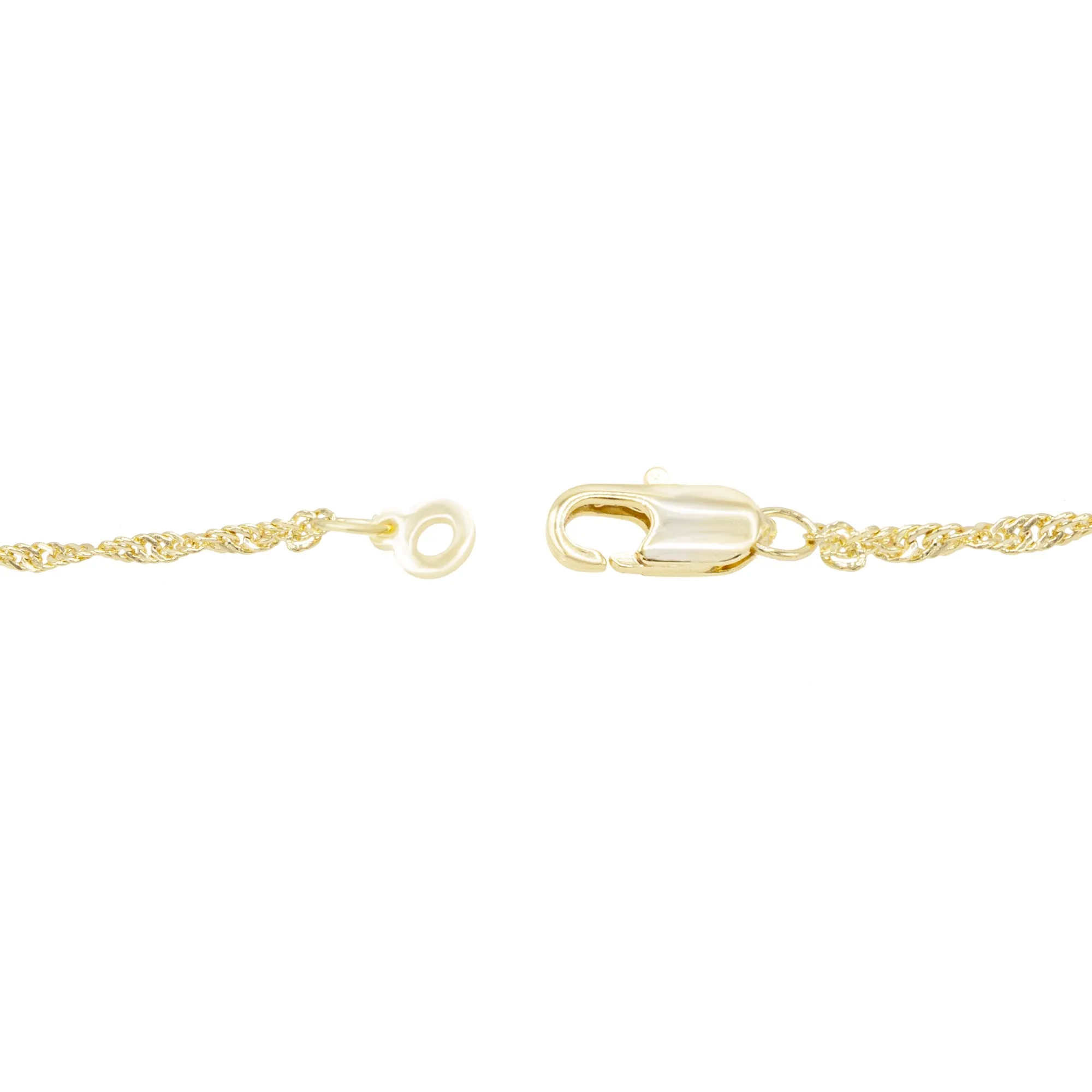 Cubic Zirconia Angel Pendant 14K Gold Filled Necklace Set