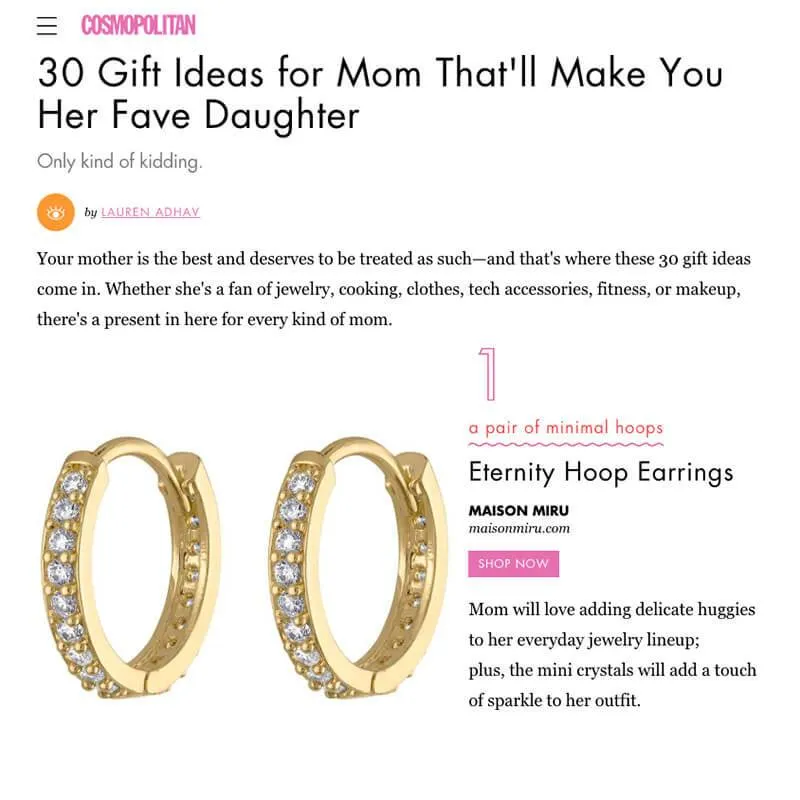 Eternity Hoop Earrings