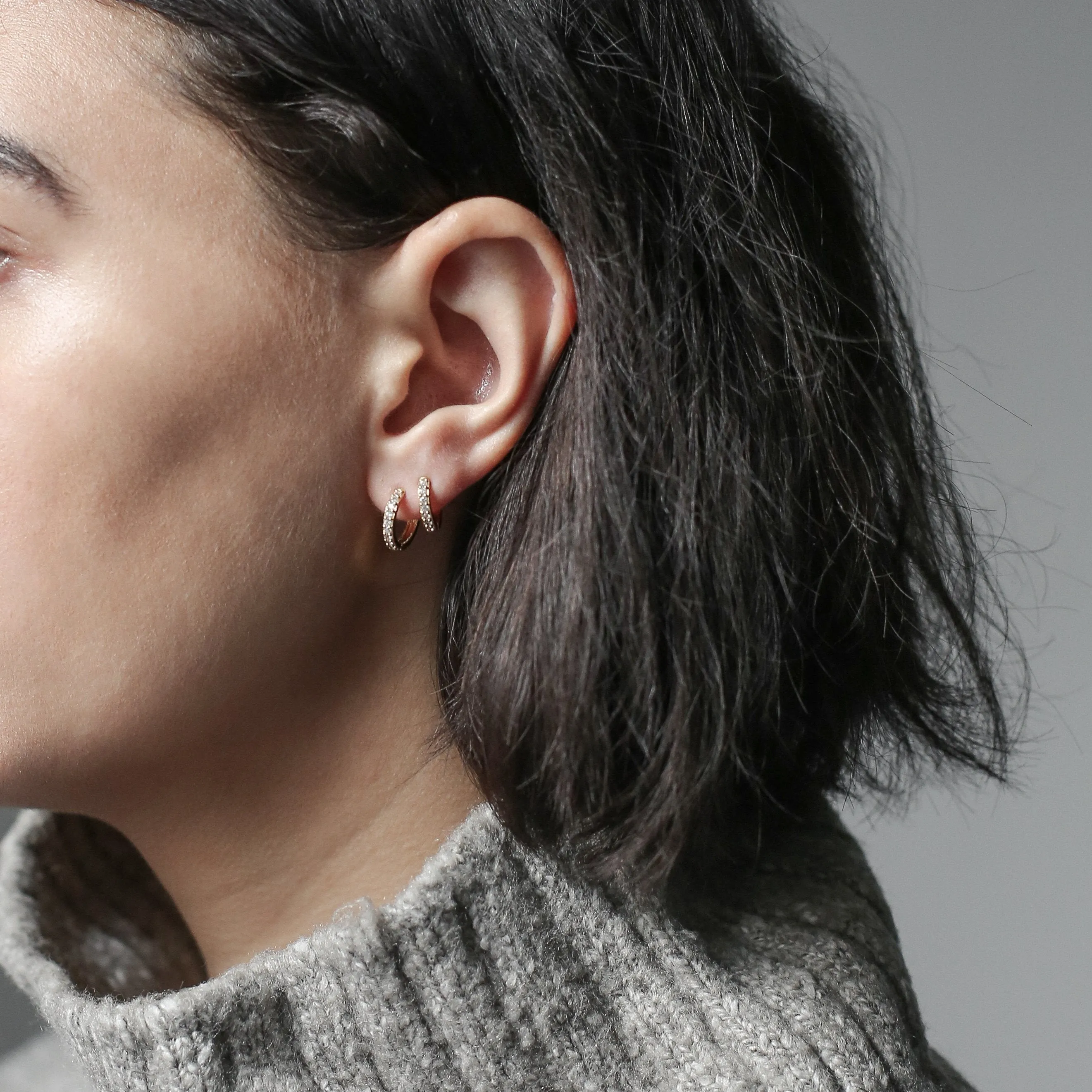 Eternity Hoop Earrings
