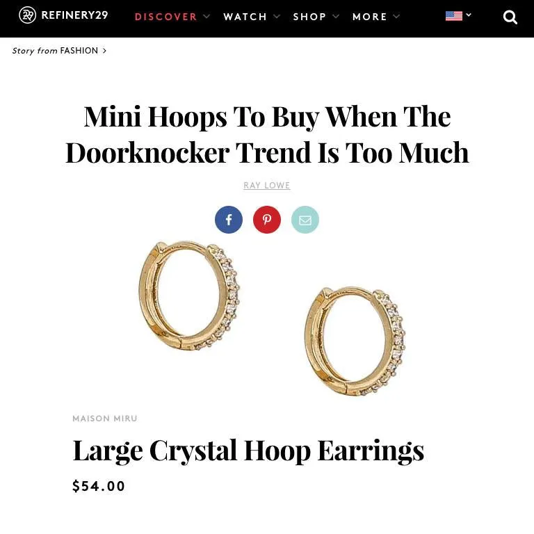 Eternity Hoop Earrings