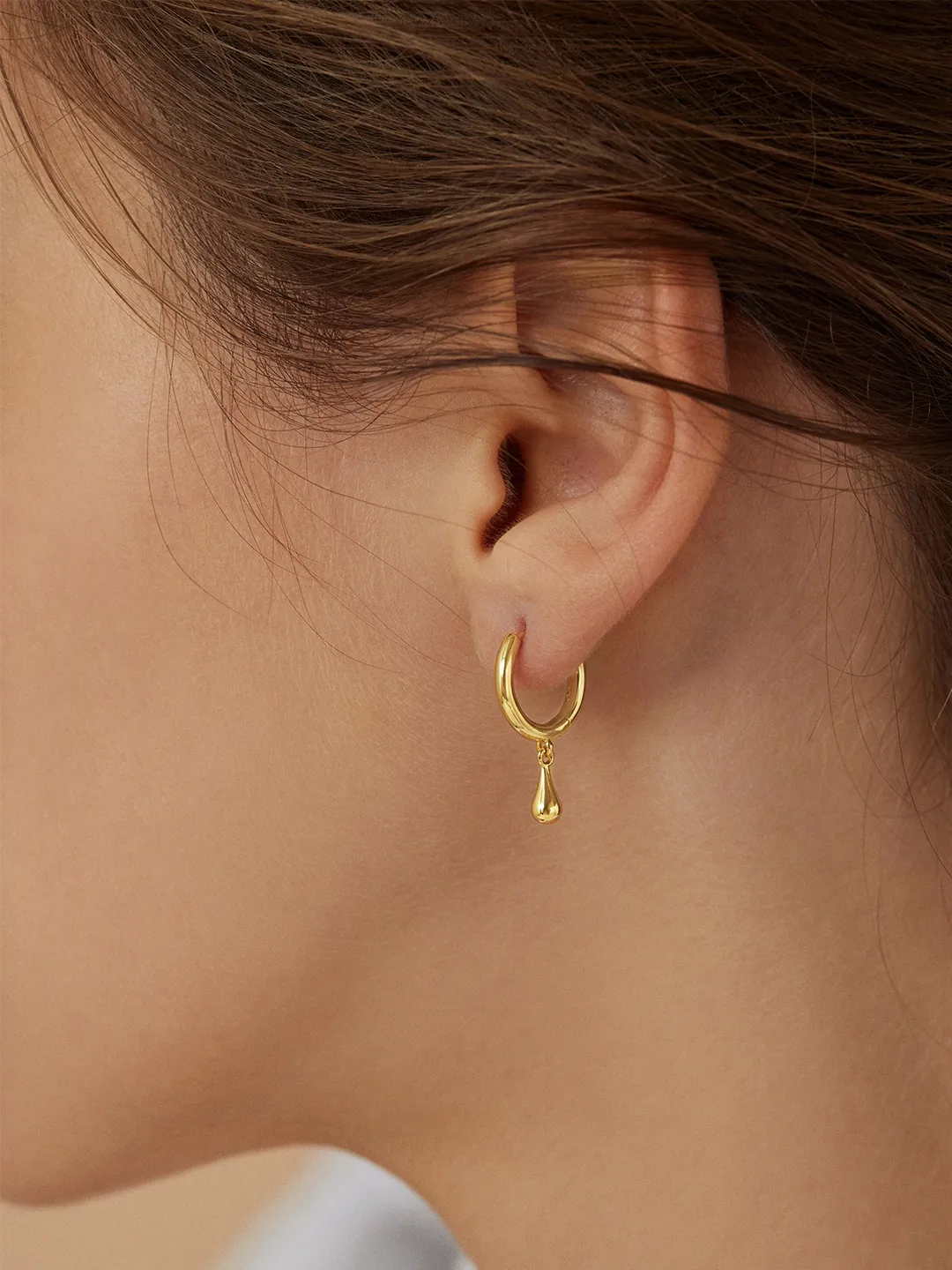 Gold Teardrop Drops