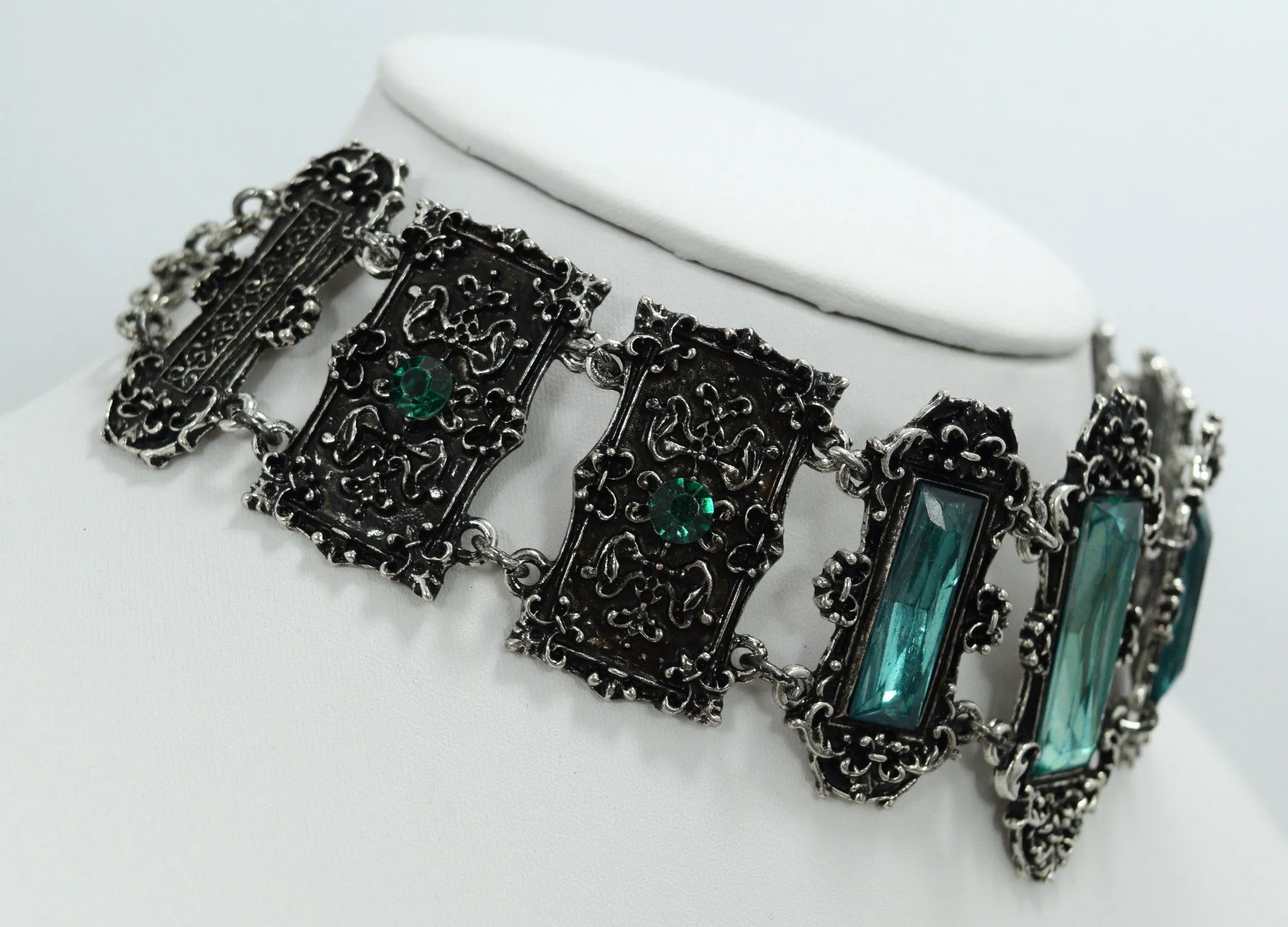 Gothic Choker Vivian Mint Green Choker Necklace Gothic Elegant Victorian Jewelry