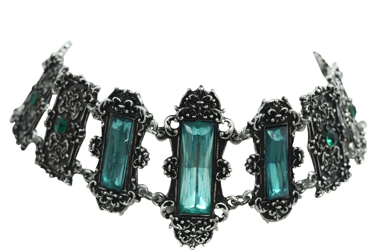 Gothic Choker Vivian Mint Green Choker Necklace Gothic Elegant Victorian Jewelry