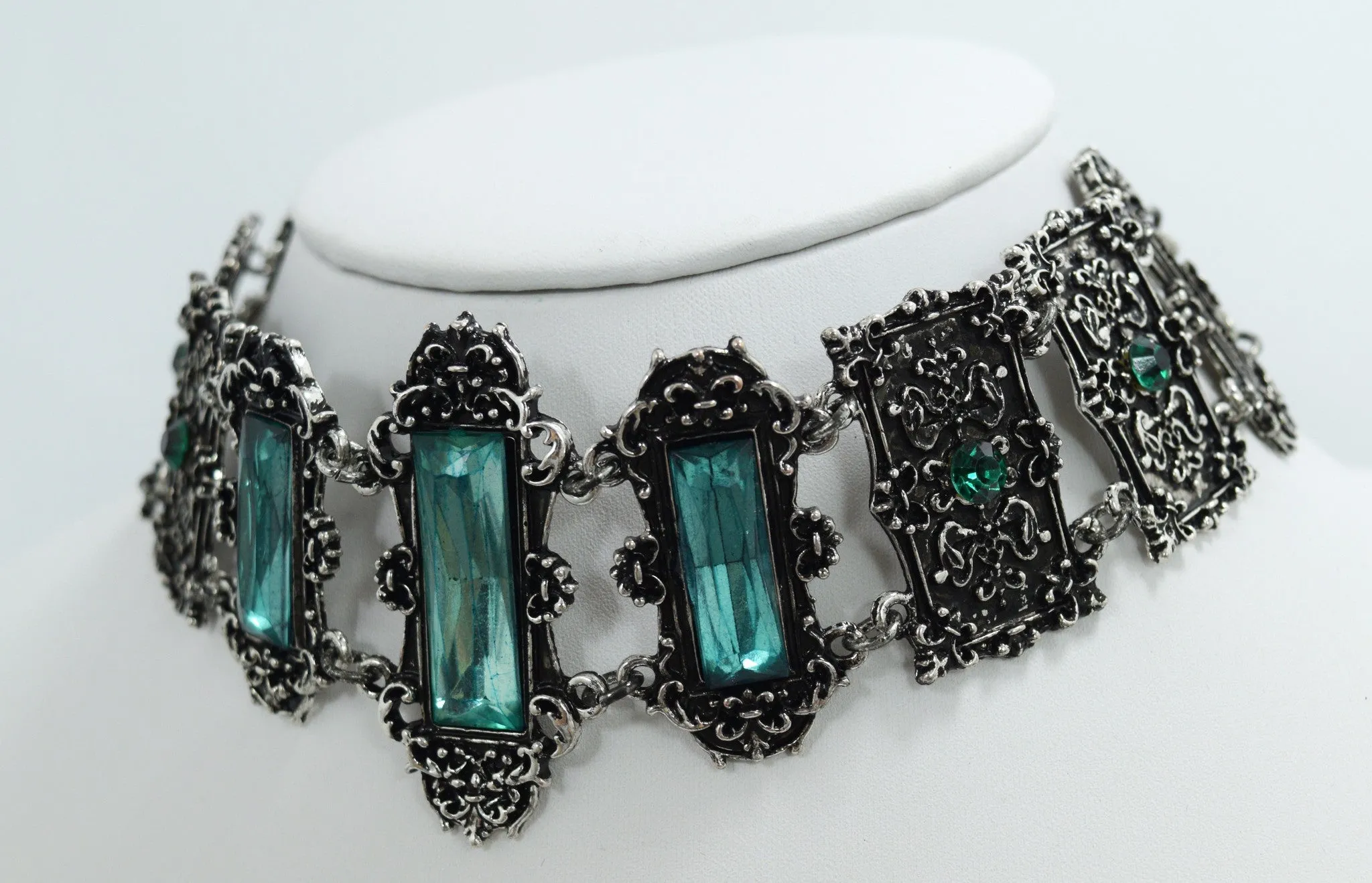 Gothic Choker Vivian Mint Green Choker Necklace Gothic Elegant Victorian Jewelry