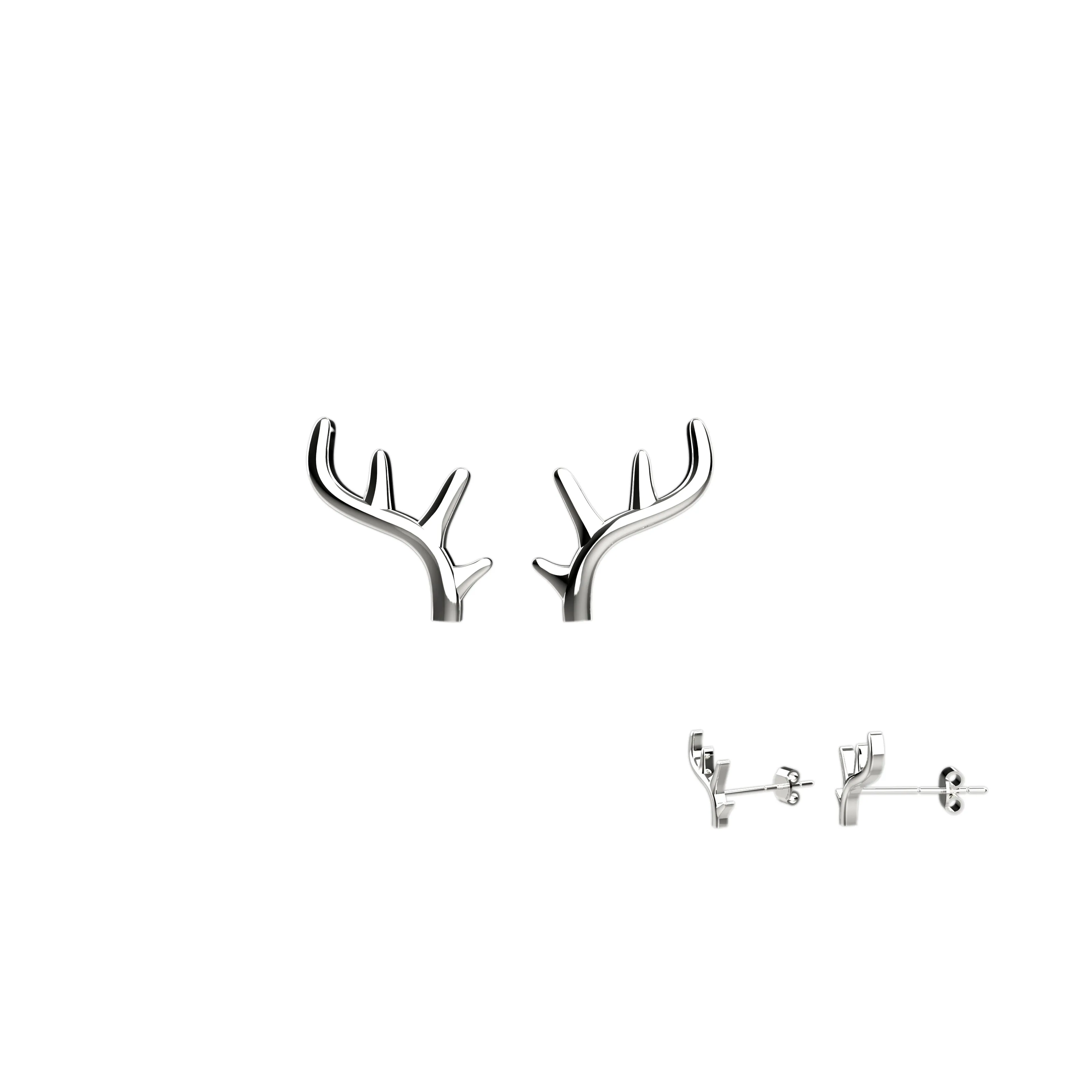 Mini Deer Horn Stud Ear jewelry