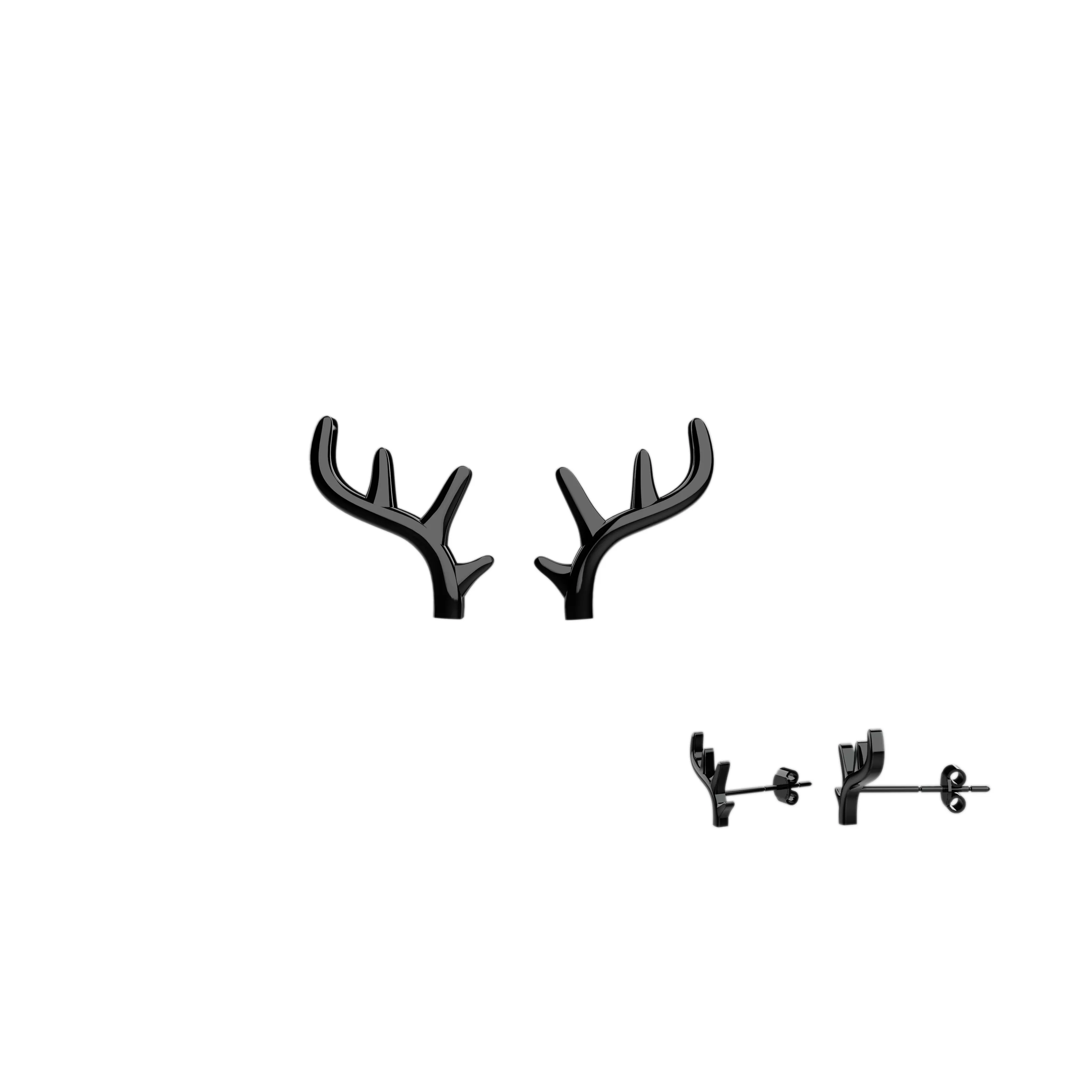 Mini Deer Horn Stud Ear jewelry