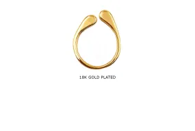 MP4075 18k Gold Plated Stackable Ring