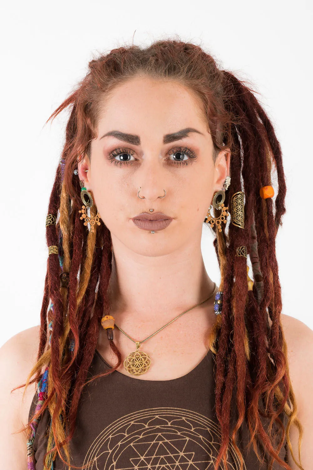 Seed of Life Dread Bead / Ear Cuff