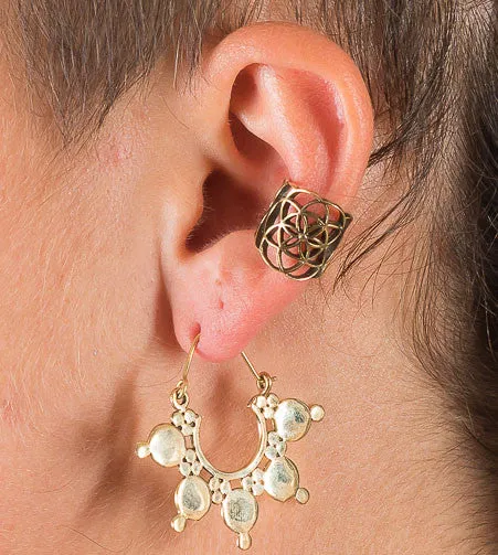 Seed of Life Dread Bead / Ear Cuff